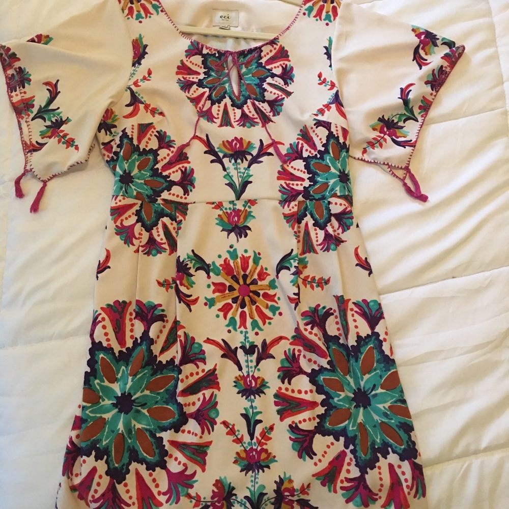 Beautiful colorful dress with a bohemian flare